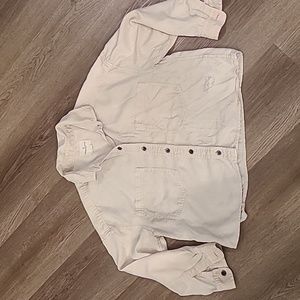 American Eagle Distressed Button Down